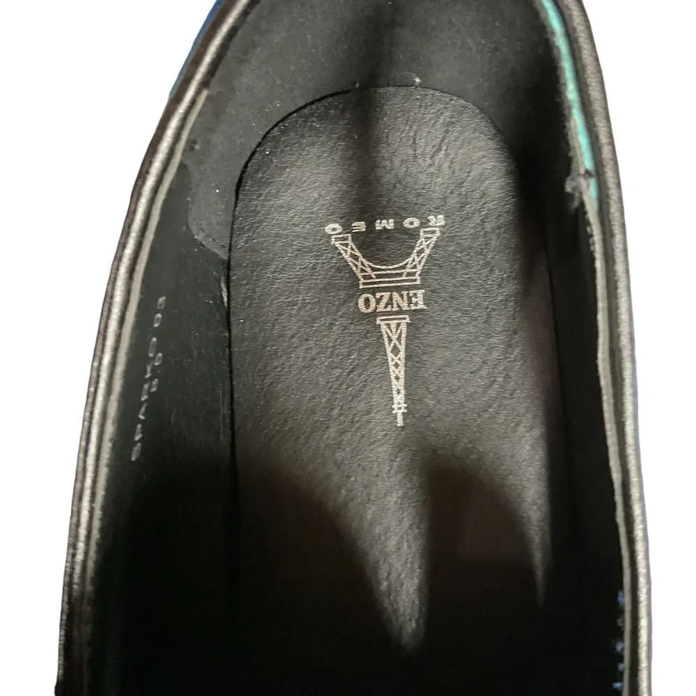 Enzo Men's Sparko 03 Royal Blue Velvet Loafers Size 8.5 Slip‎ On Shoes Classic